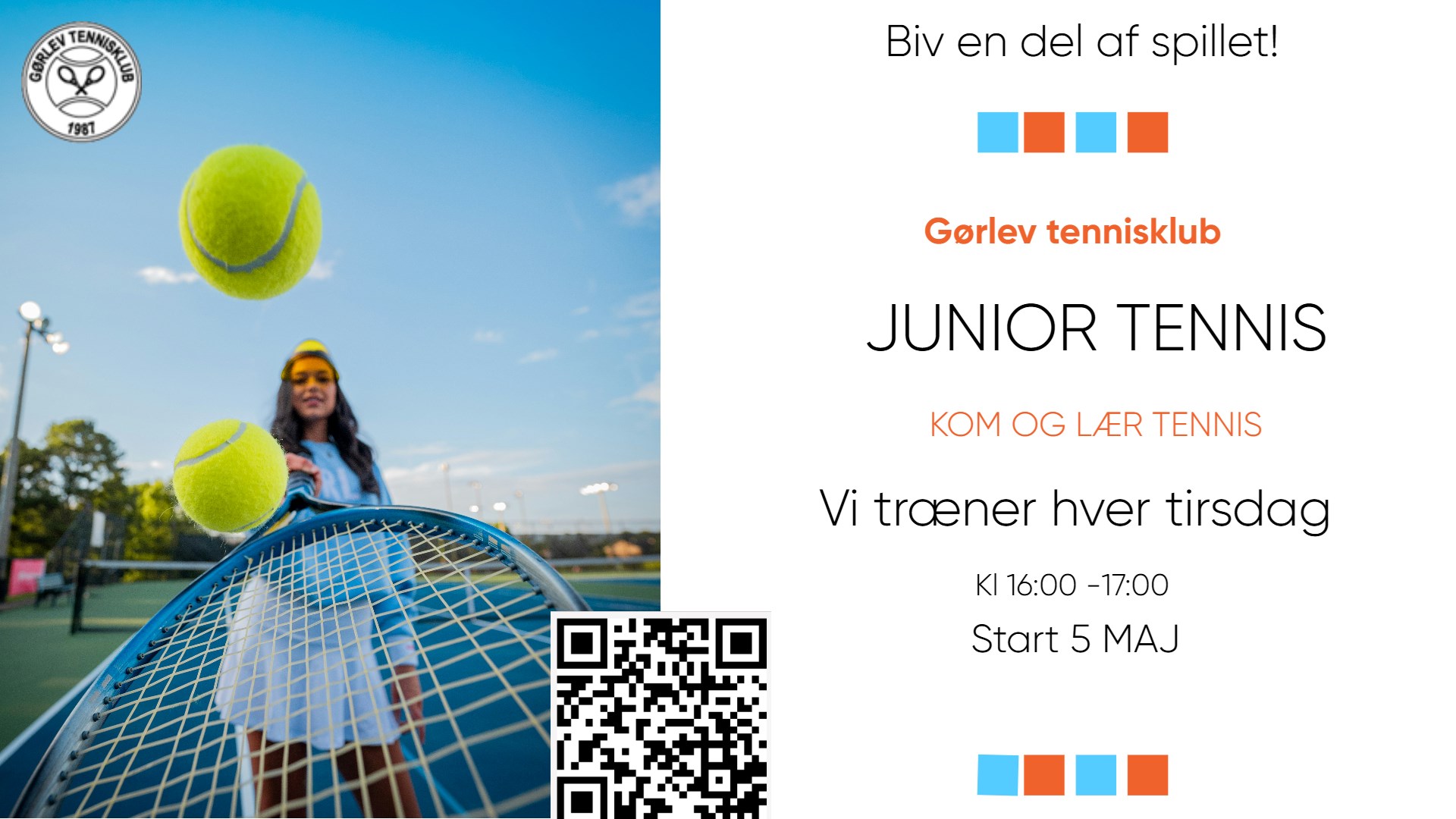 Junior tennis - Sæson 2026
