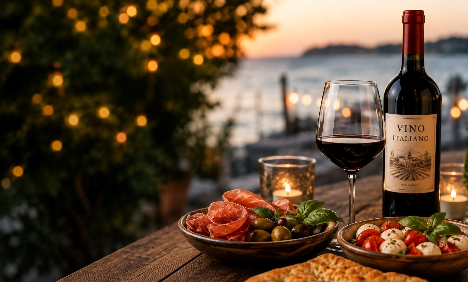 Vinsmagning med italienske vine og god mad på Hotel Kerteminde Strand