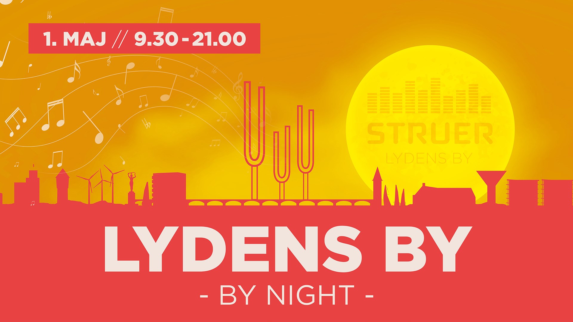 Lydens By by night