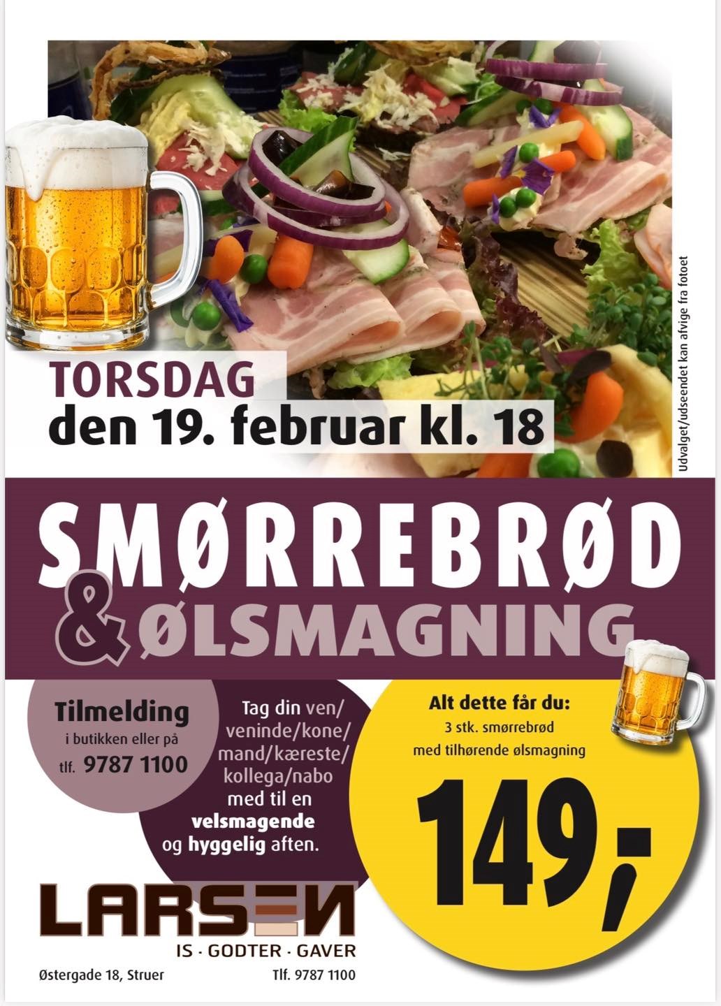 Smørrebrød & Ølsmagning hos Larsen
