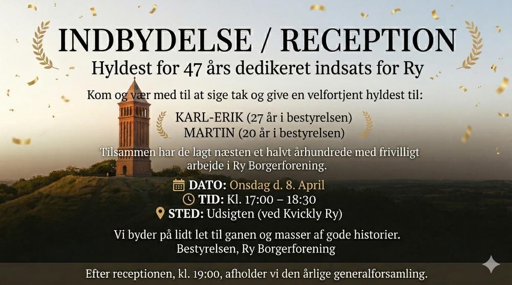 Afskedsreception for Karl-Erik og Martin