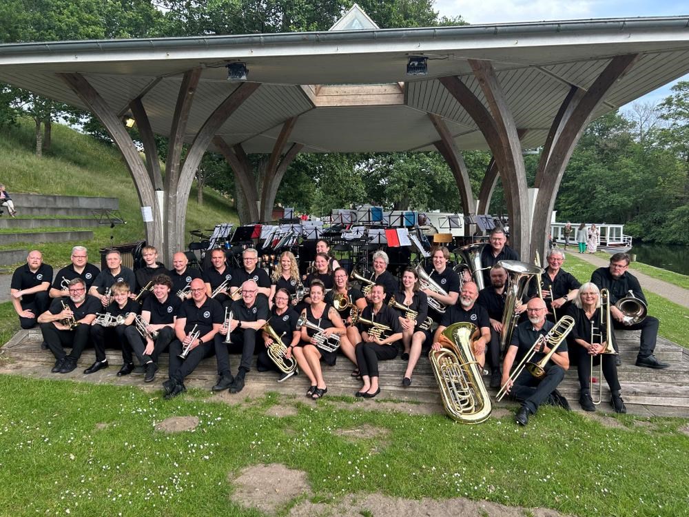 Havnekoncert i Ry med Skanderborg Brass Band