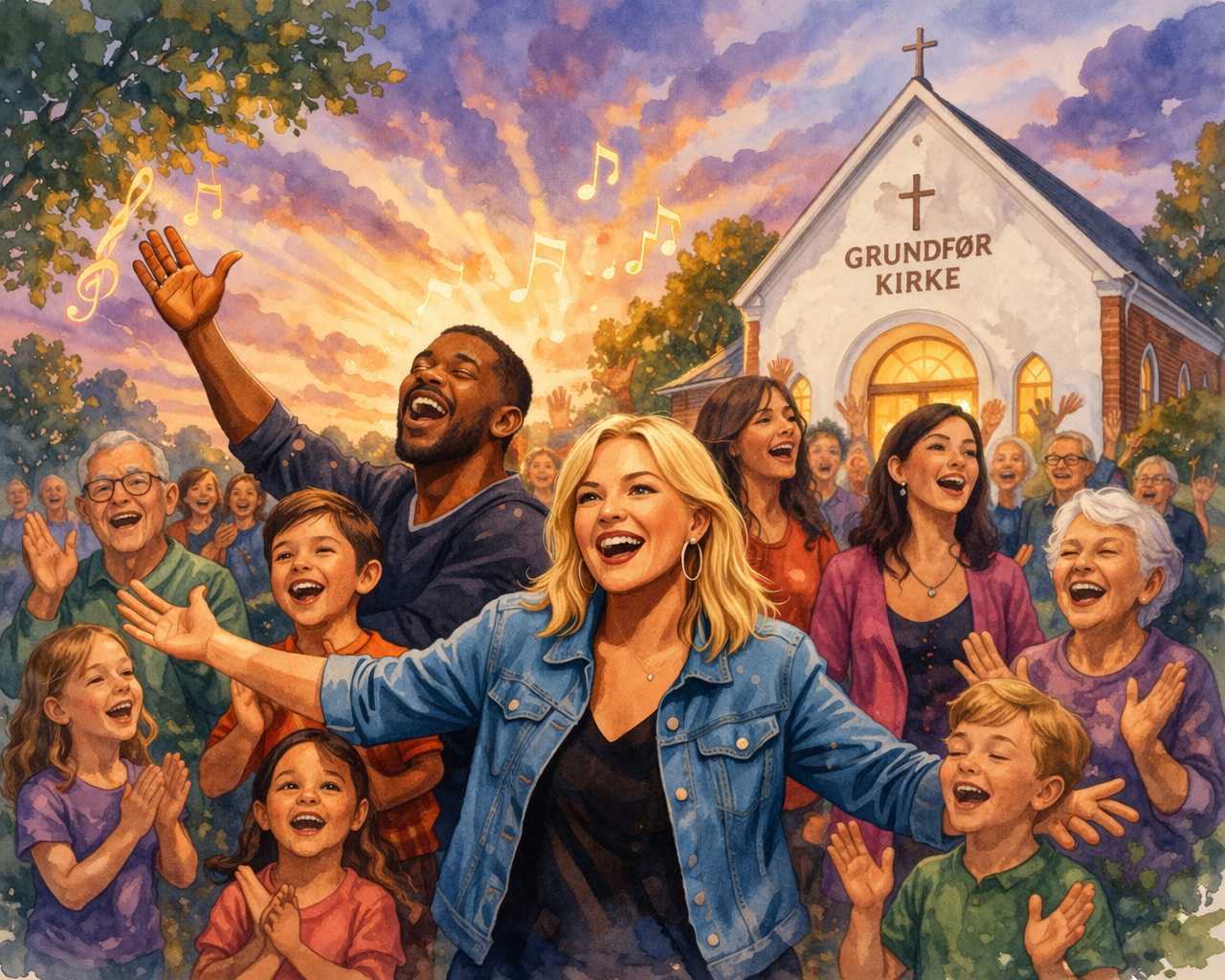 Gospelworkshop med Jeanette Bonde i Grundfør Kirke og præstegård