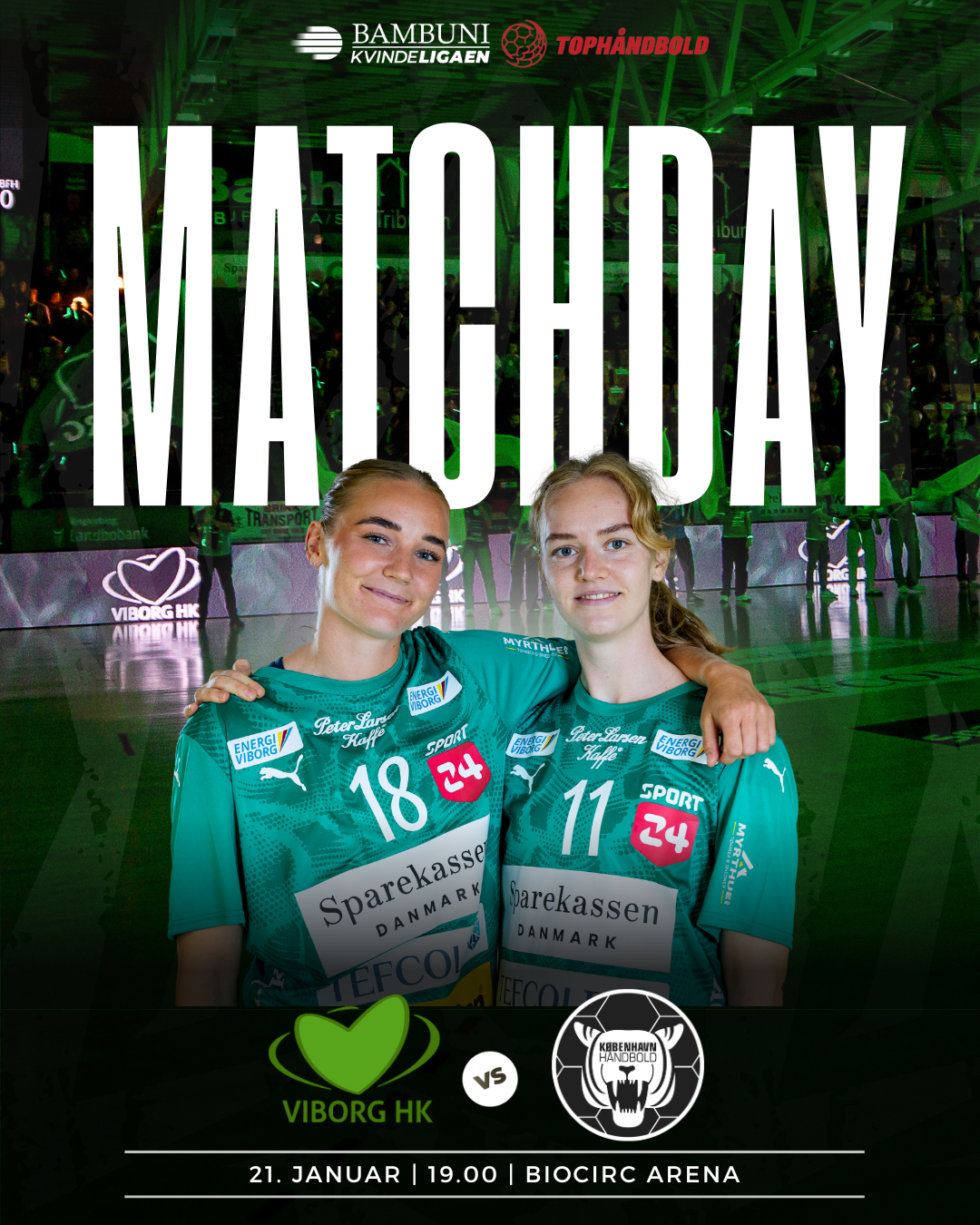 Liga-håndboldkamp: Viborg HK vs. København Håndbold