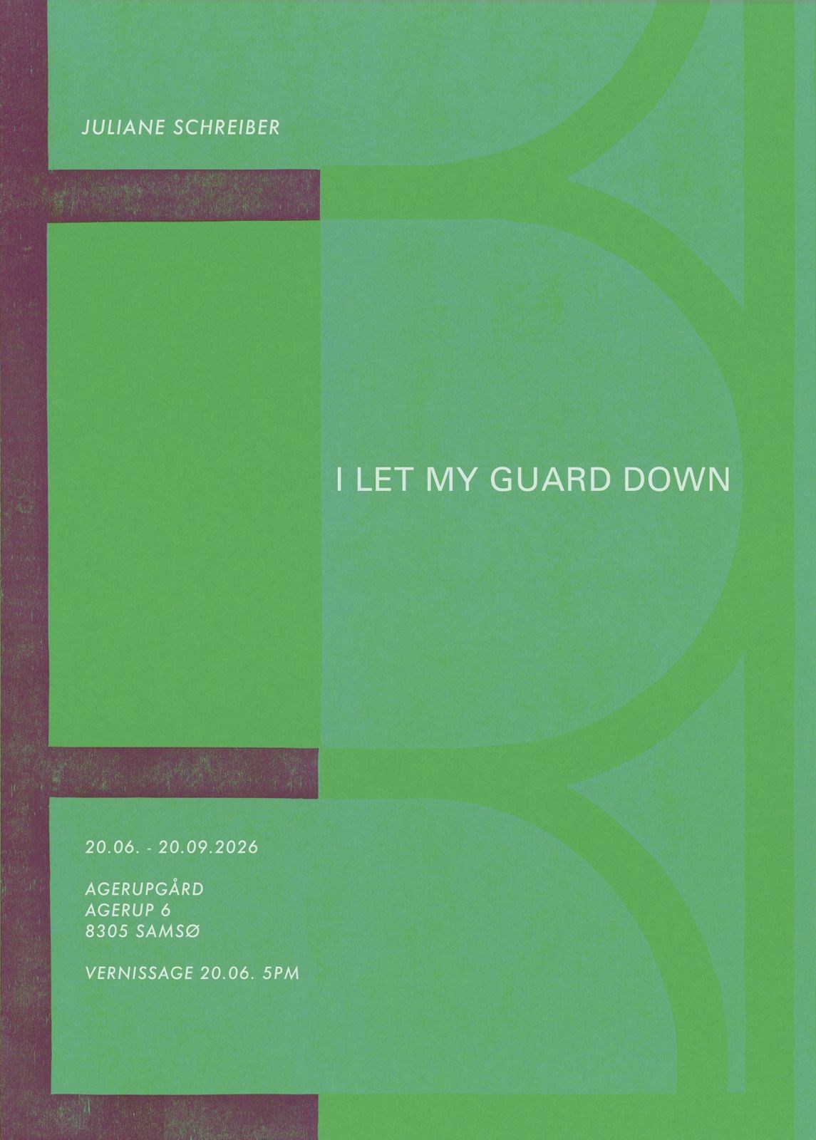 "I let my guard down" - Juliane Schreiber Fernisering