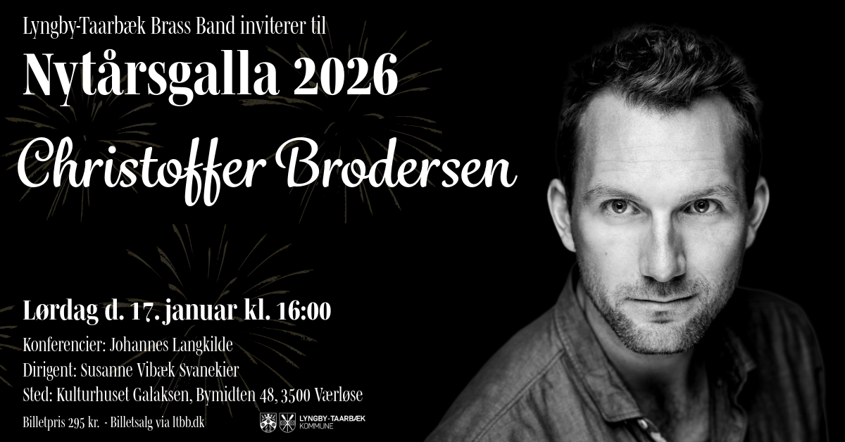 NytårsGalla 2026 med Lyngby-Taarbæk Brass Band, Christoffer Brodersen og Johannes Langkilde