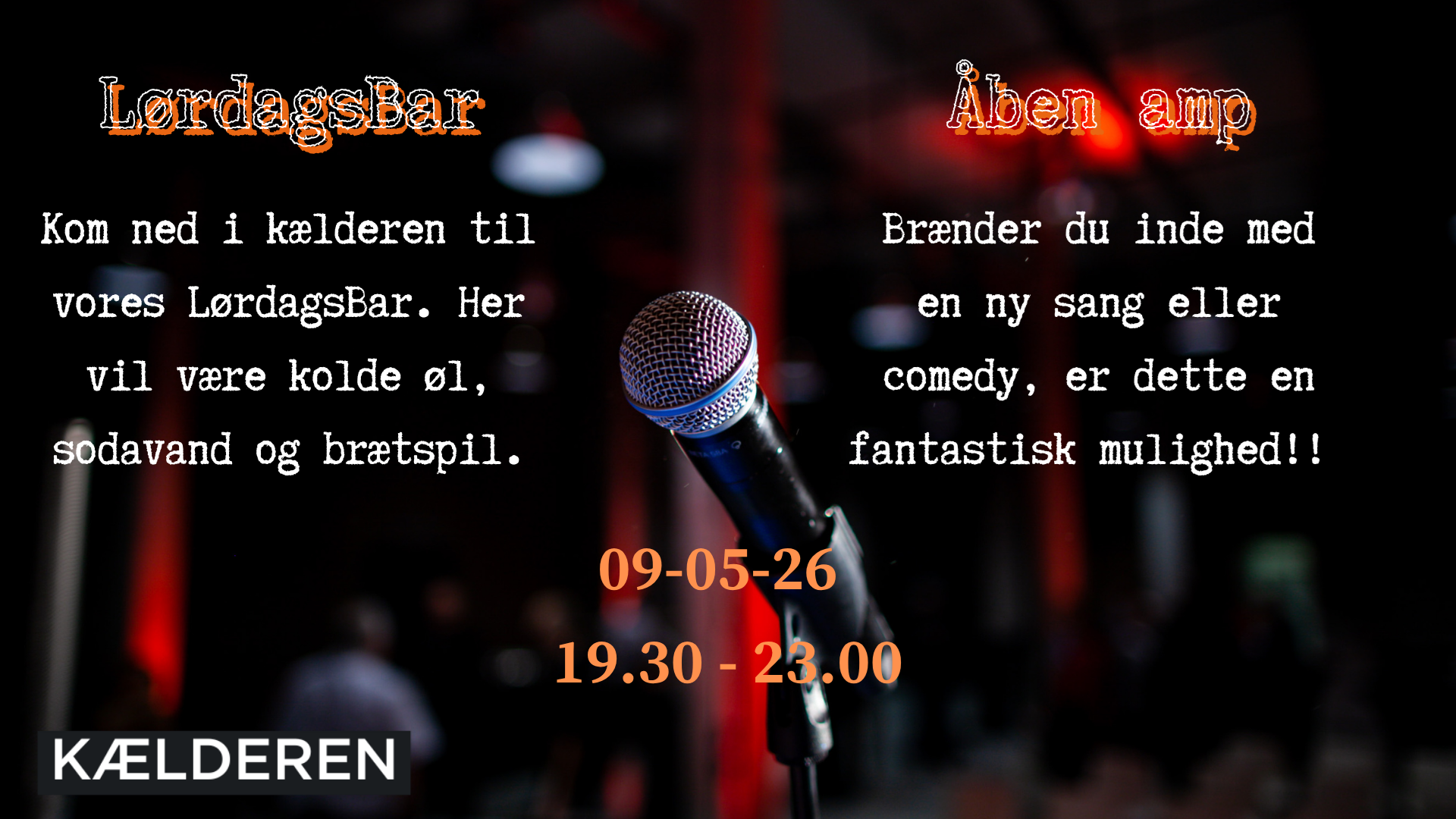 LørdagsBar + Åben amp