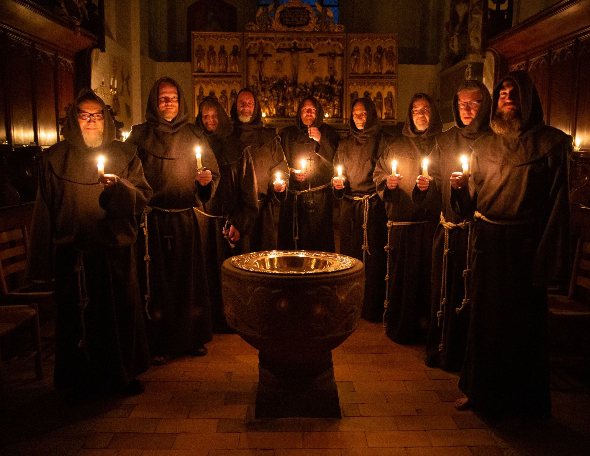 Klosterkirkens Munkekor synger Missa Candelarum