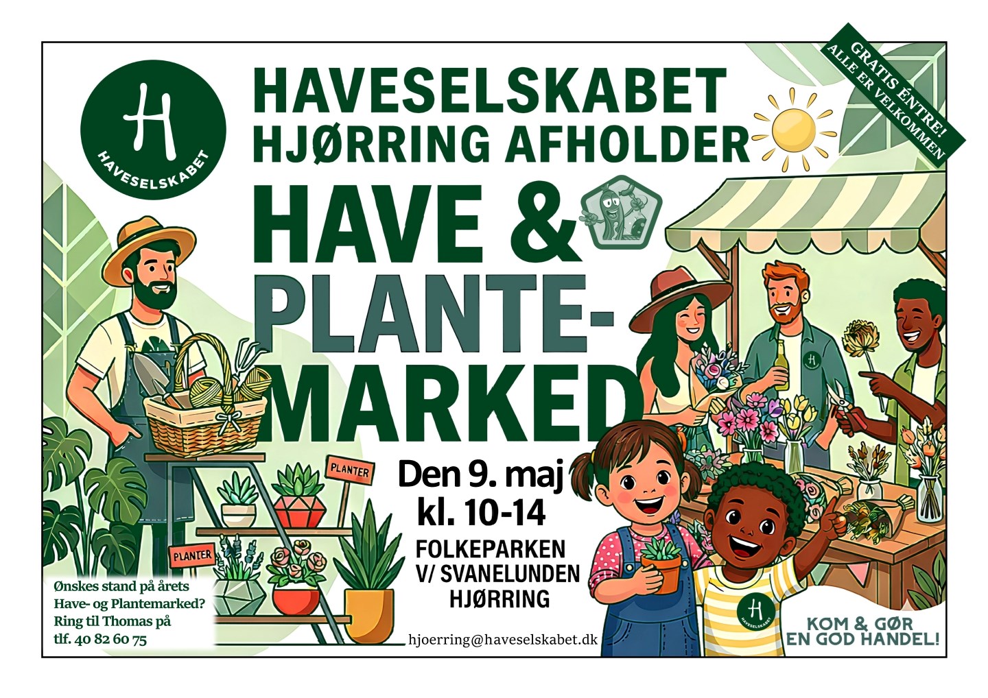Stort og gratis Have- & Plantemarked i Hjørring