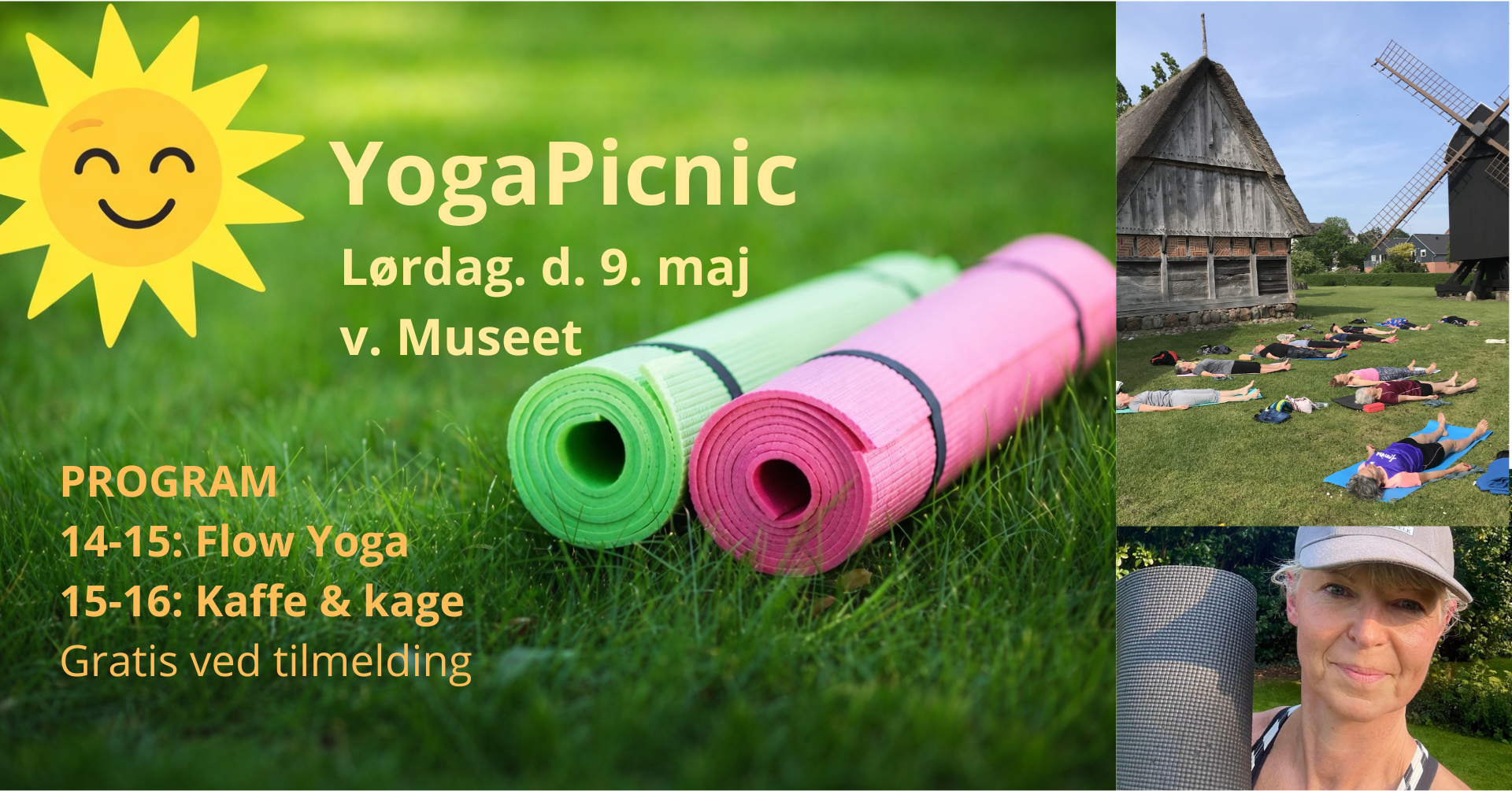 YogaPicnic på plænen ved Haderslev Museum