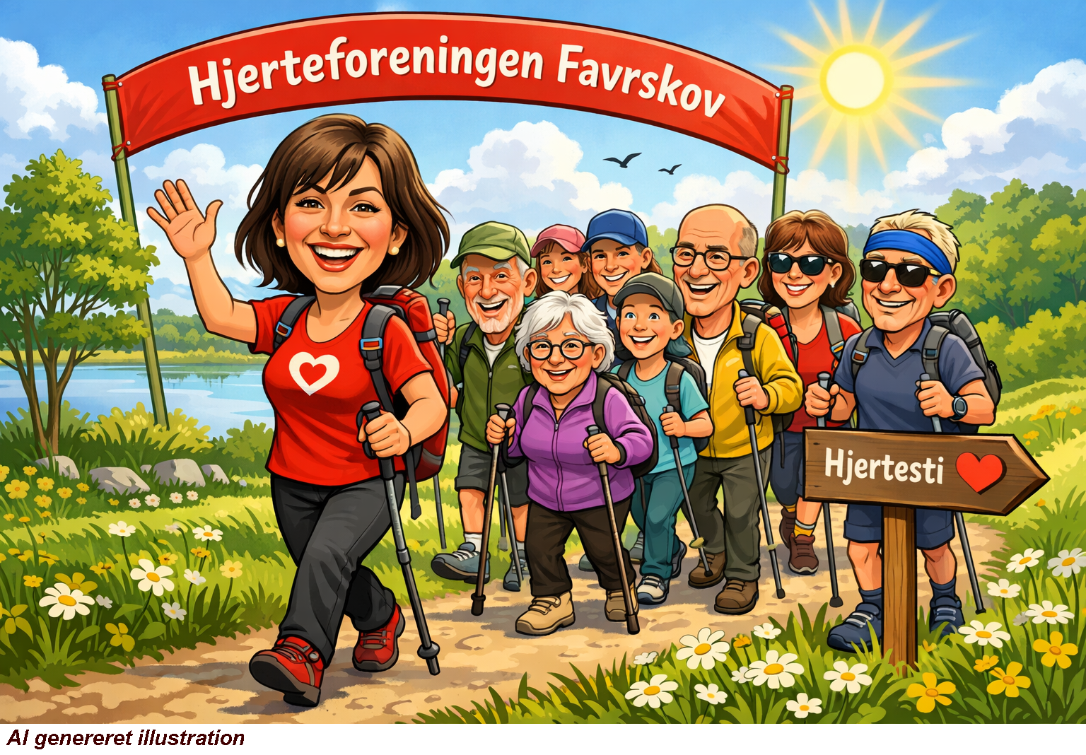 Vandretur på Hjertestien, Hinnerup
