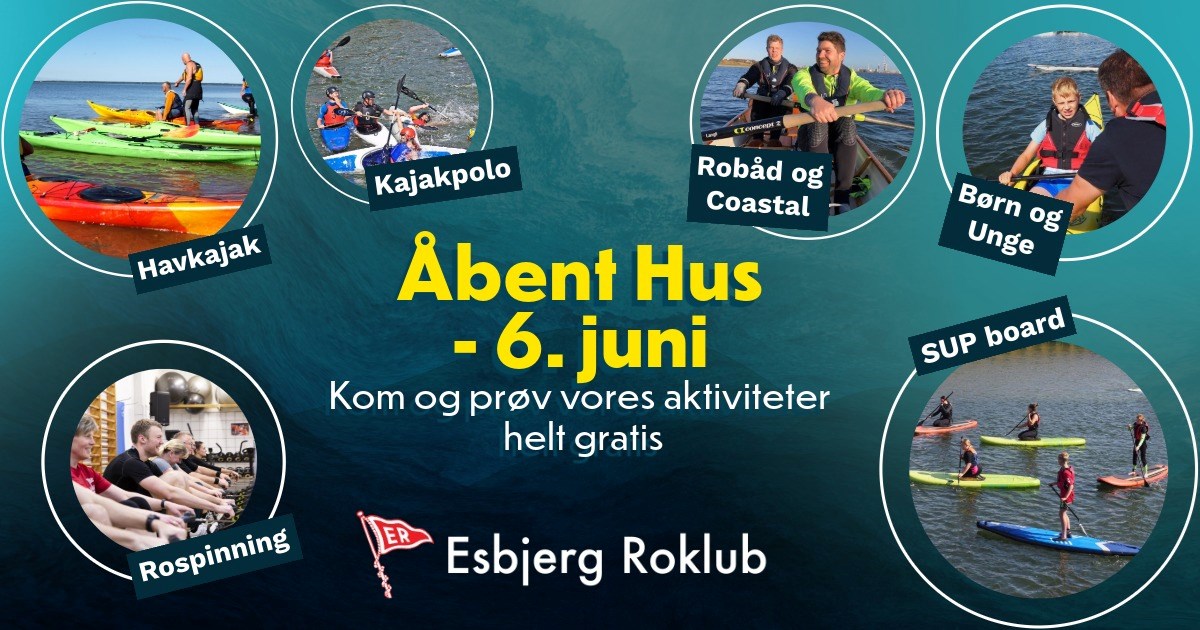 Åbent Hus - Fejr 100 år & 100 dage hos Esbjerg Roklub