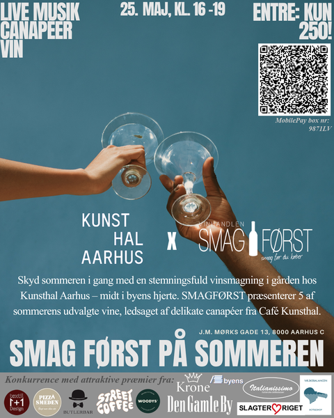 Vinsmagning Smag Først x Kunsthal Aarhus