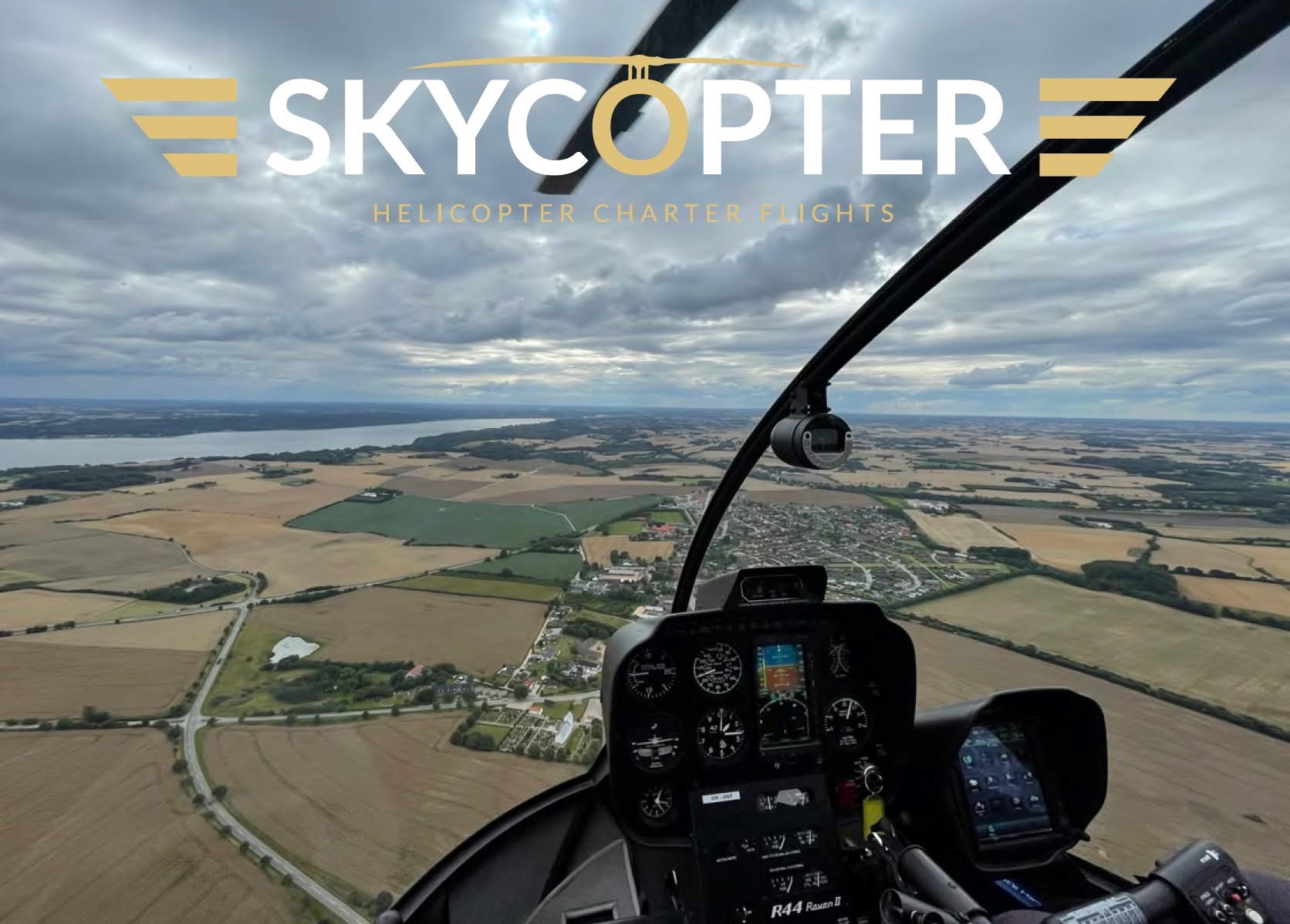 Helikoptertur over Ålbæk