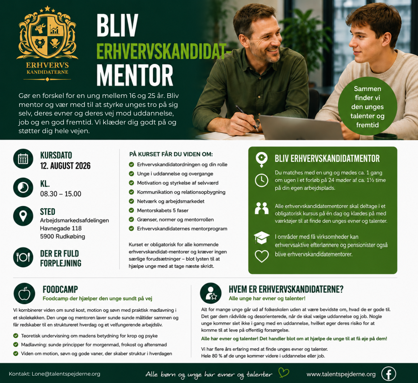 Gratis mentorkursus - Bliv mentor for en ung på Langeland