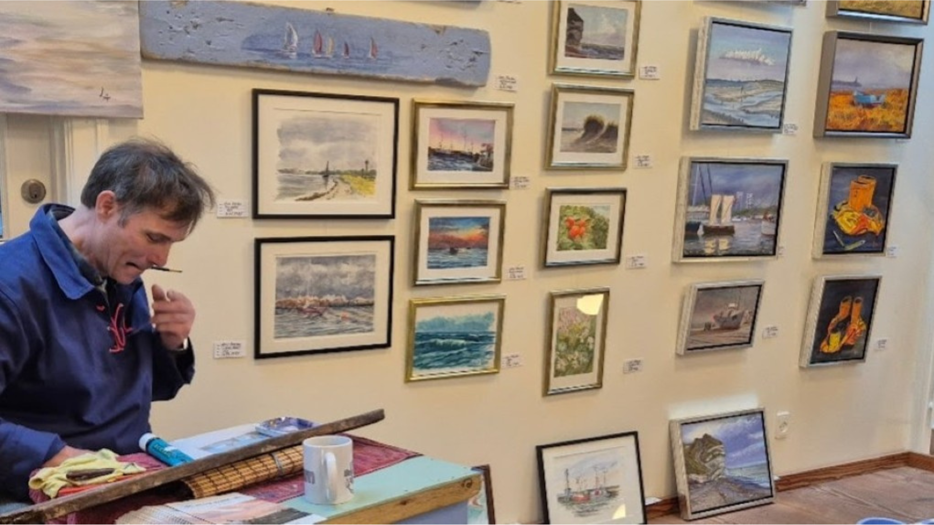 SANS - Kunstudstilling i Havbådehuset, Slettestrand