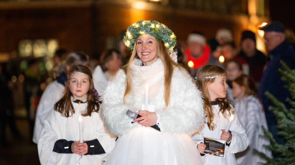 Lucia optog i gågaden