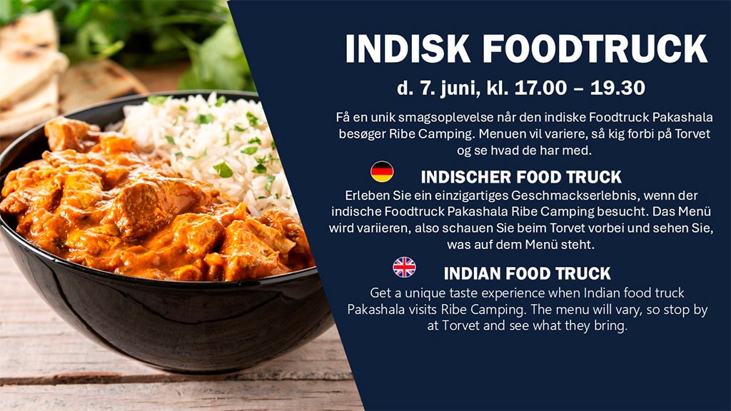 Indisk foodtruck gæster Ribe Camping