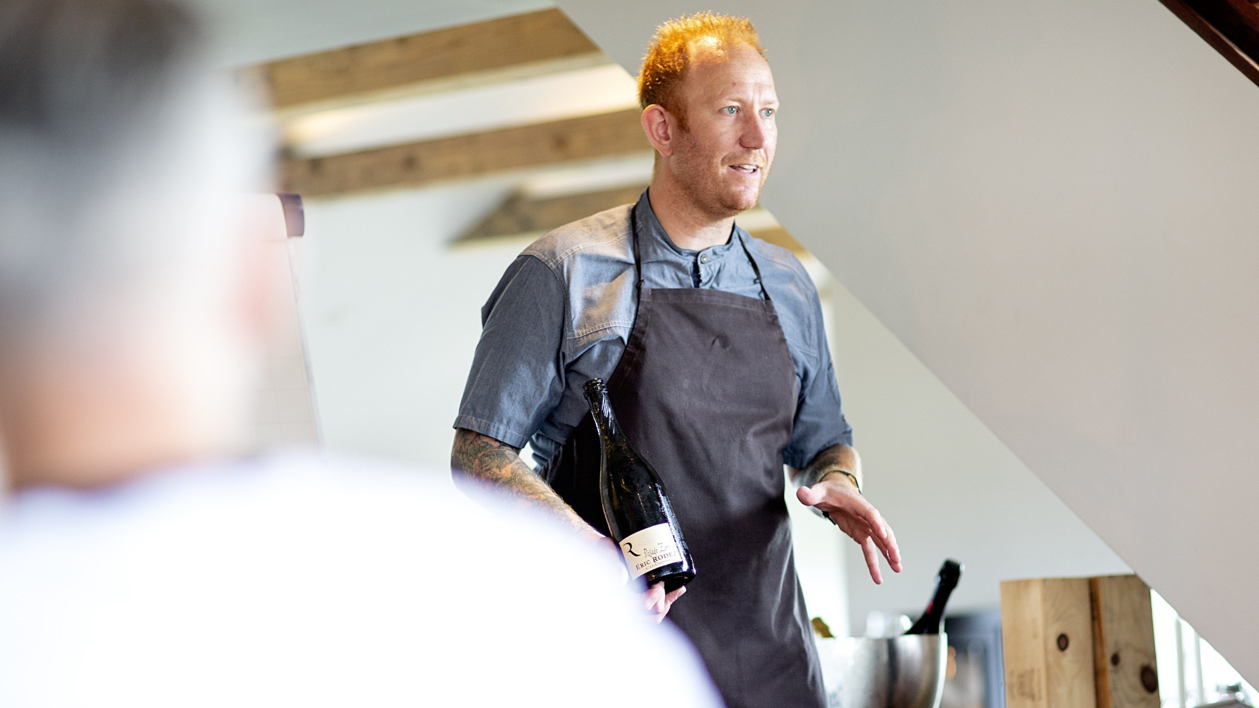 Champagnesmagning på Høfde4
