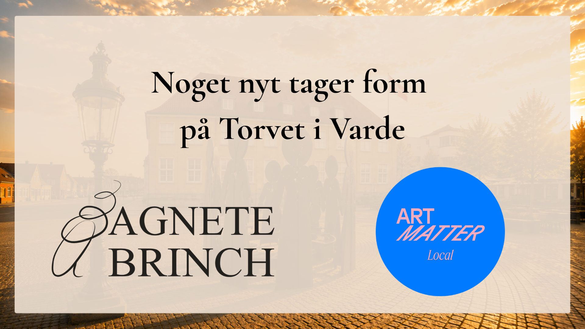 Indvielse af Agnete Brinch skulptur - Varde Torv