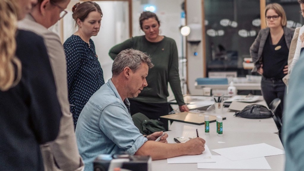 Collage Workshop i Kunstneriet