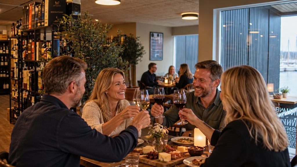 Mad & vinsmagning på Skive Havn