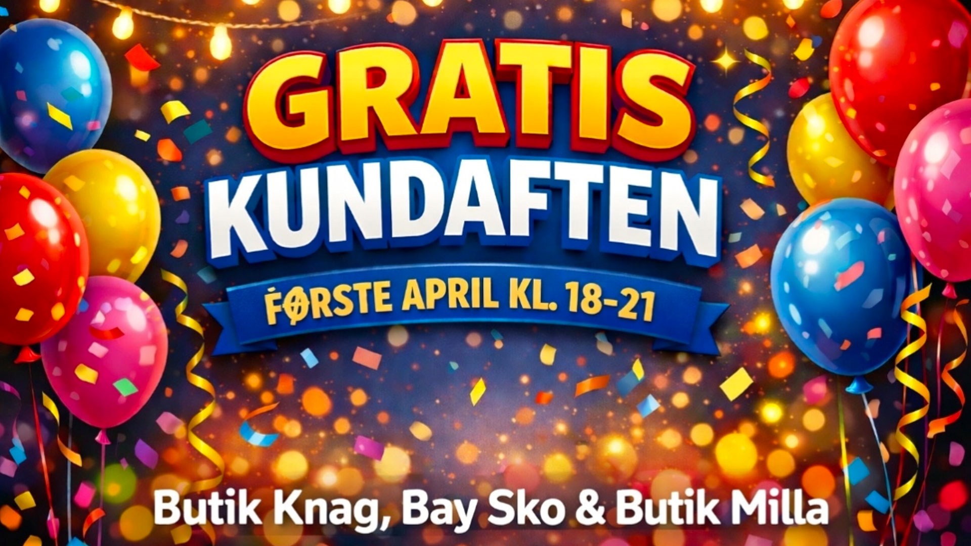 Kundeaften hos Butik Knag, Butik Milla og Bay Sko