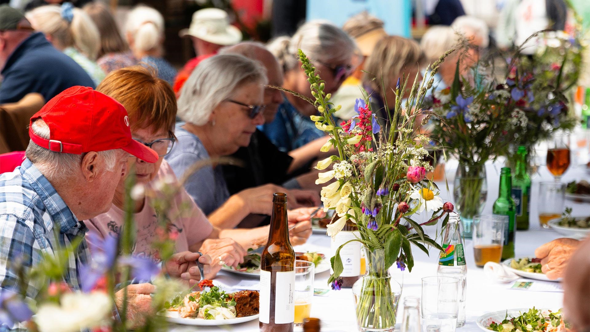 Langbordsfrokost på Torvet i Rudkøbing