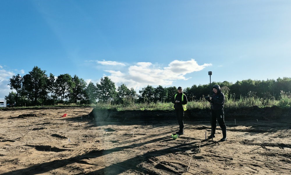 Åben udgravning ved Allerød Idrætspark