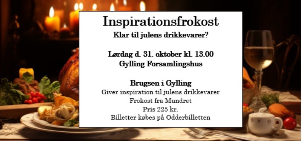 Jul i glasset - Inspirationsfrokost i Gylling Forsamlingshus