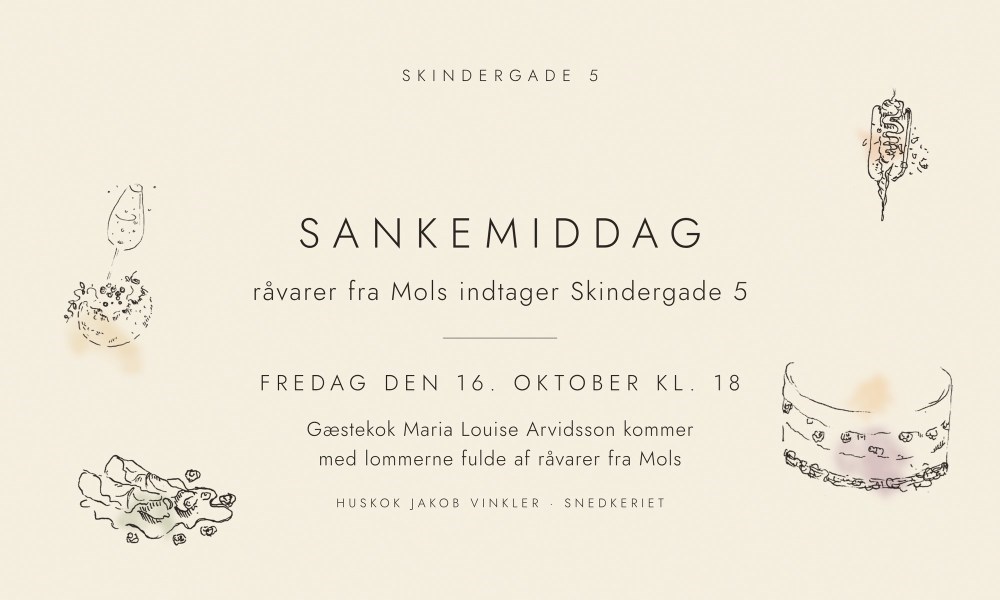 Sankemiddag - råvarer fra Mols indtager Skindergade 5
