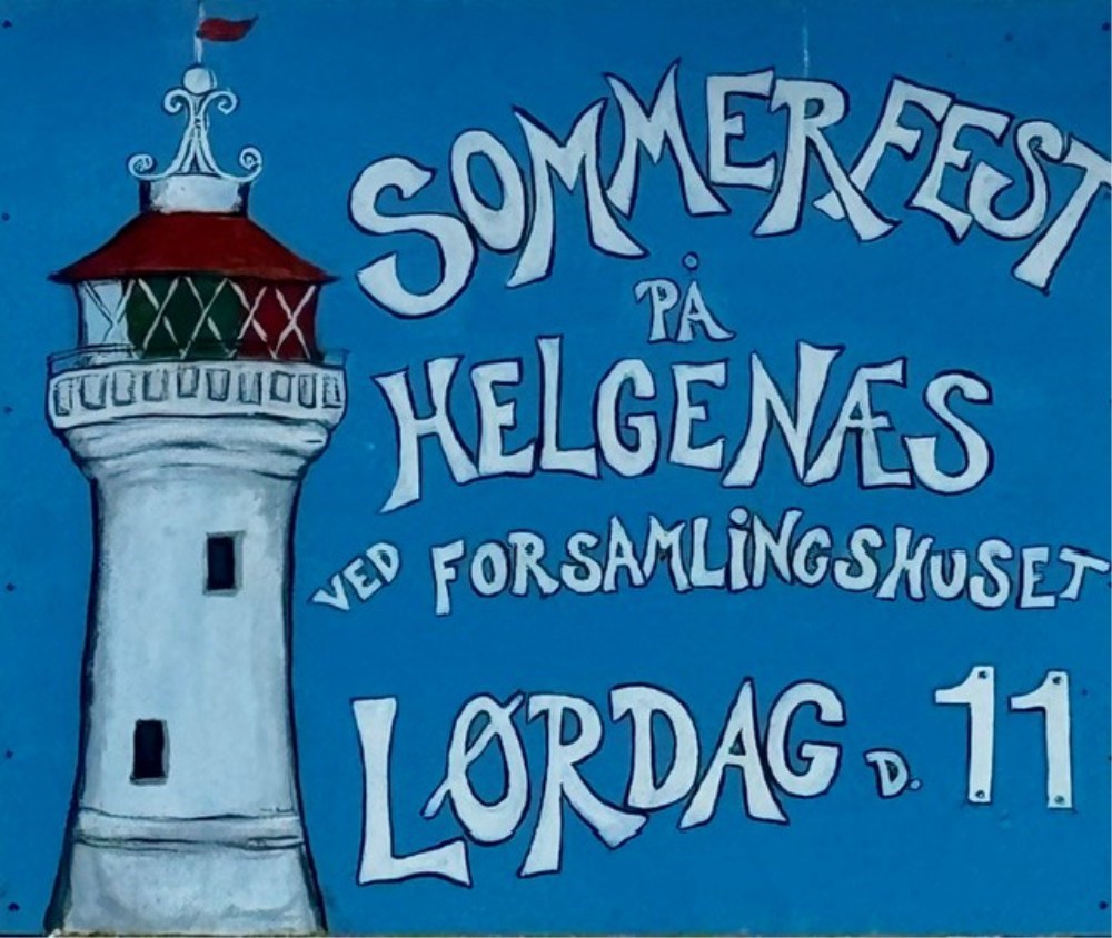 Sommerfest på sportspladsen over for Helgenæs Forsamlingshus