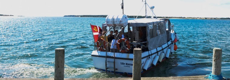 Cykelfærgen Hjarnø - Alrø. Oktober