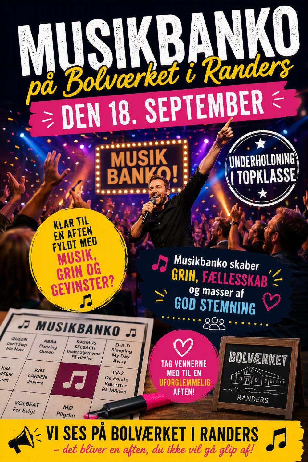 Musik banko på bolværket