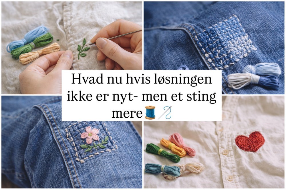 Før du smider ud - prøv et sting. Lær at forlænge livet på dit tøj og dine tekst