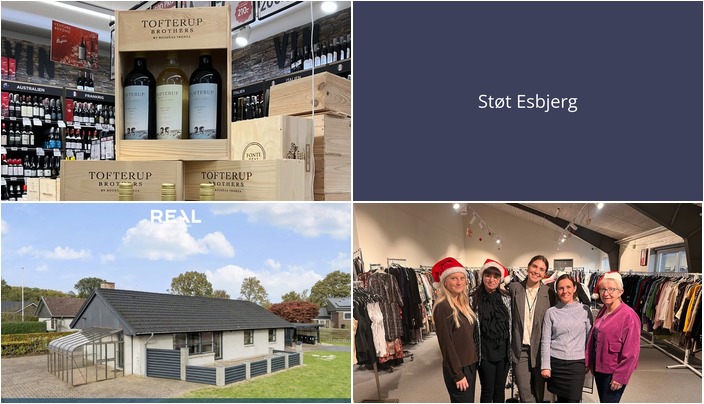 Nyt fra RealMæglerne Esbjerg, MENY HJERTING og Lagersalg.com