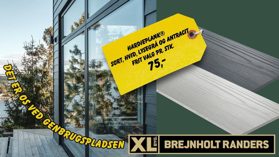 Xl-Byg Brejnholt Randers tilbyder hardieplank til tilbudspris i uge 32