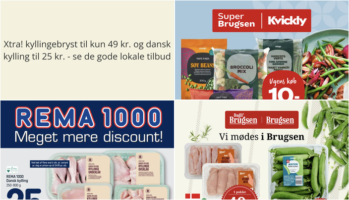 Xtra! kyllingebryst til kun 49 kr. og dansk kylling til 25 kr. - se de gode lokale tilbud