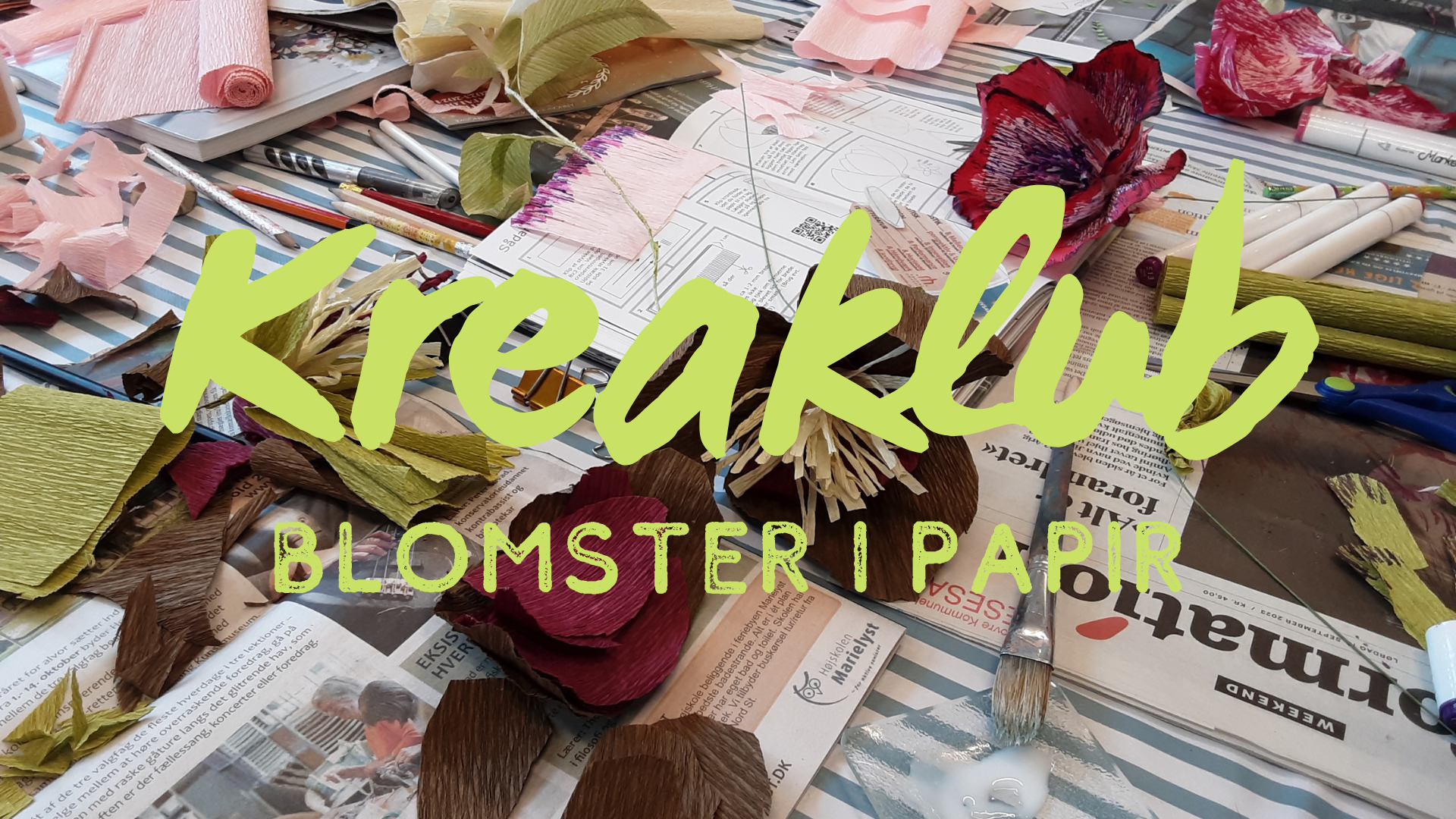 Skab evighedsblomster i Rødovre: Kreativ workshop på Islev Bibliotek