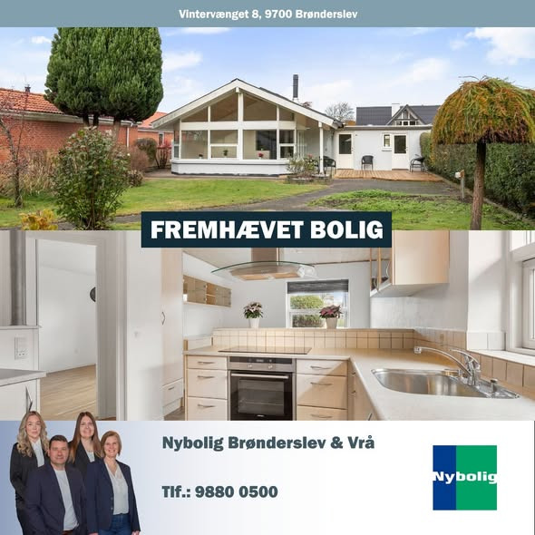 Nybolig Brønderslev & Vrå præsenterer indflytningsklar etplansvilla med sydvendt terrasse
