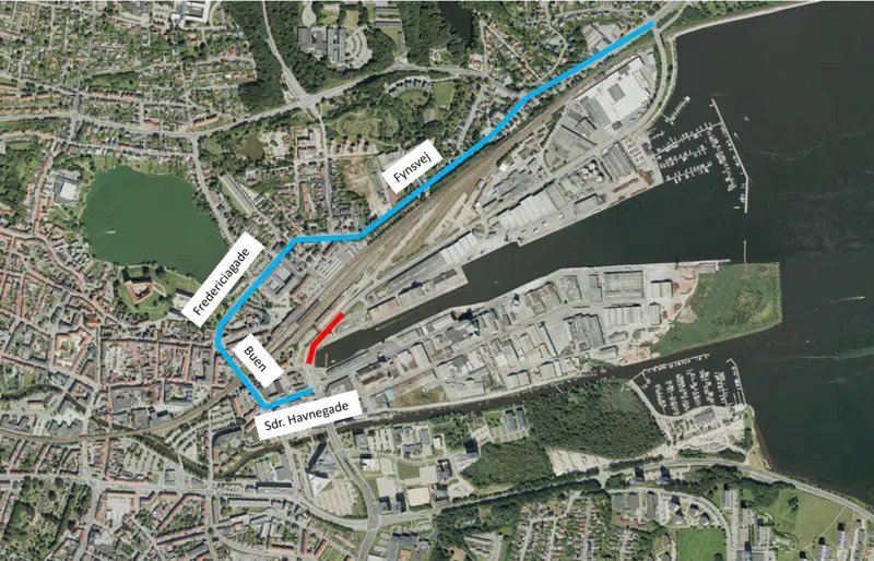 Vejlukninger i Kolding om natten for højvandssikring i uge 31