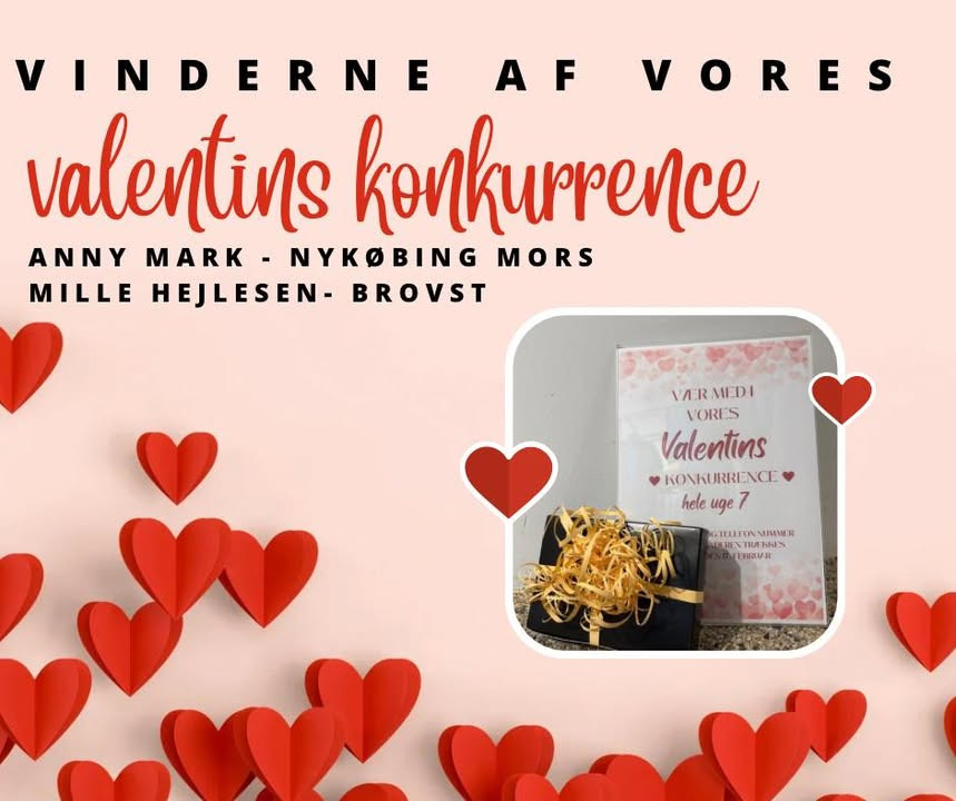 Garderoen har fundet vinderne af Valentins konkurrence