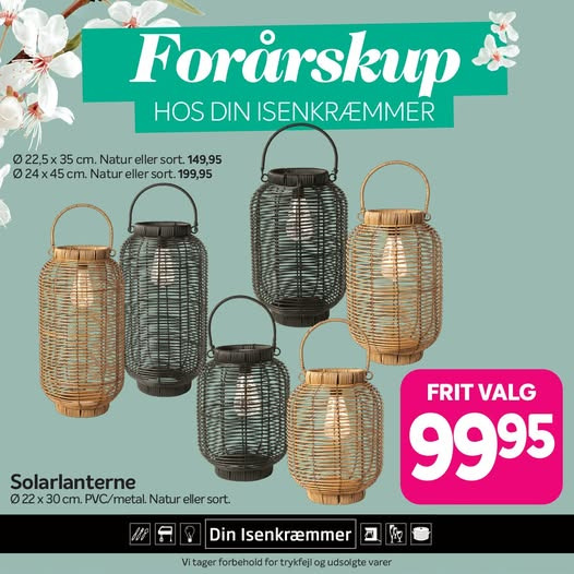 Skab stemning med solarlanterner fra Fredericia Isenkram