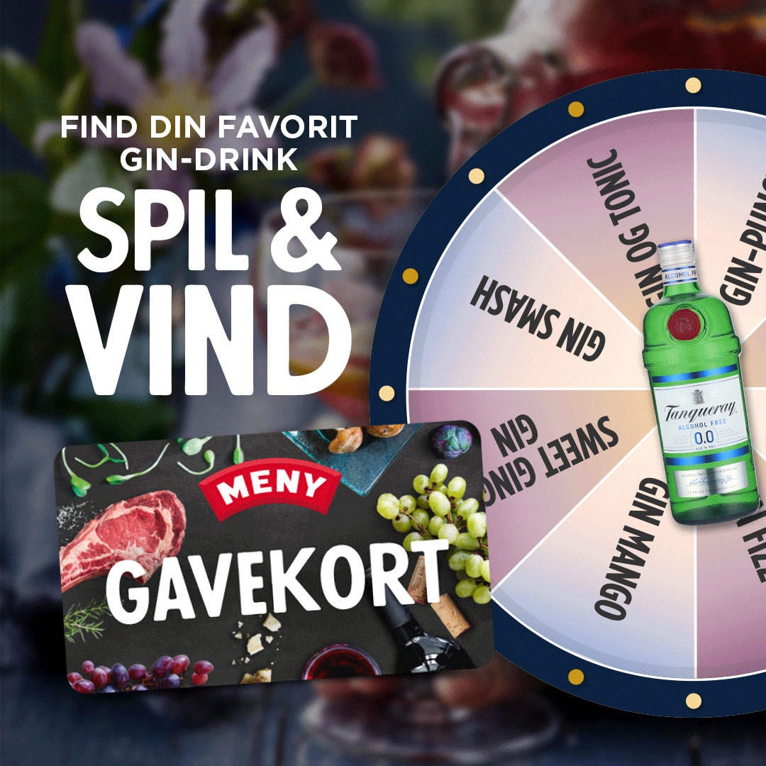 Meny Randers inviterer til drinks-spil med gin-opskrifter i deres app