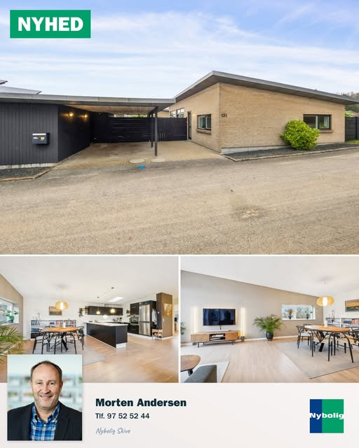 Nybolig Skive I/S præsenterer moderne villa på Baldersvej i Skive