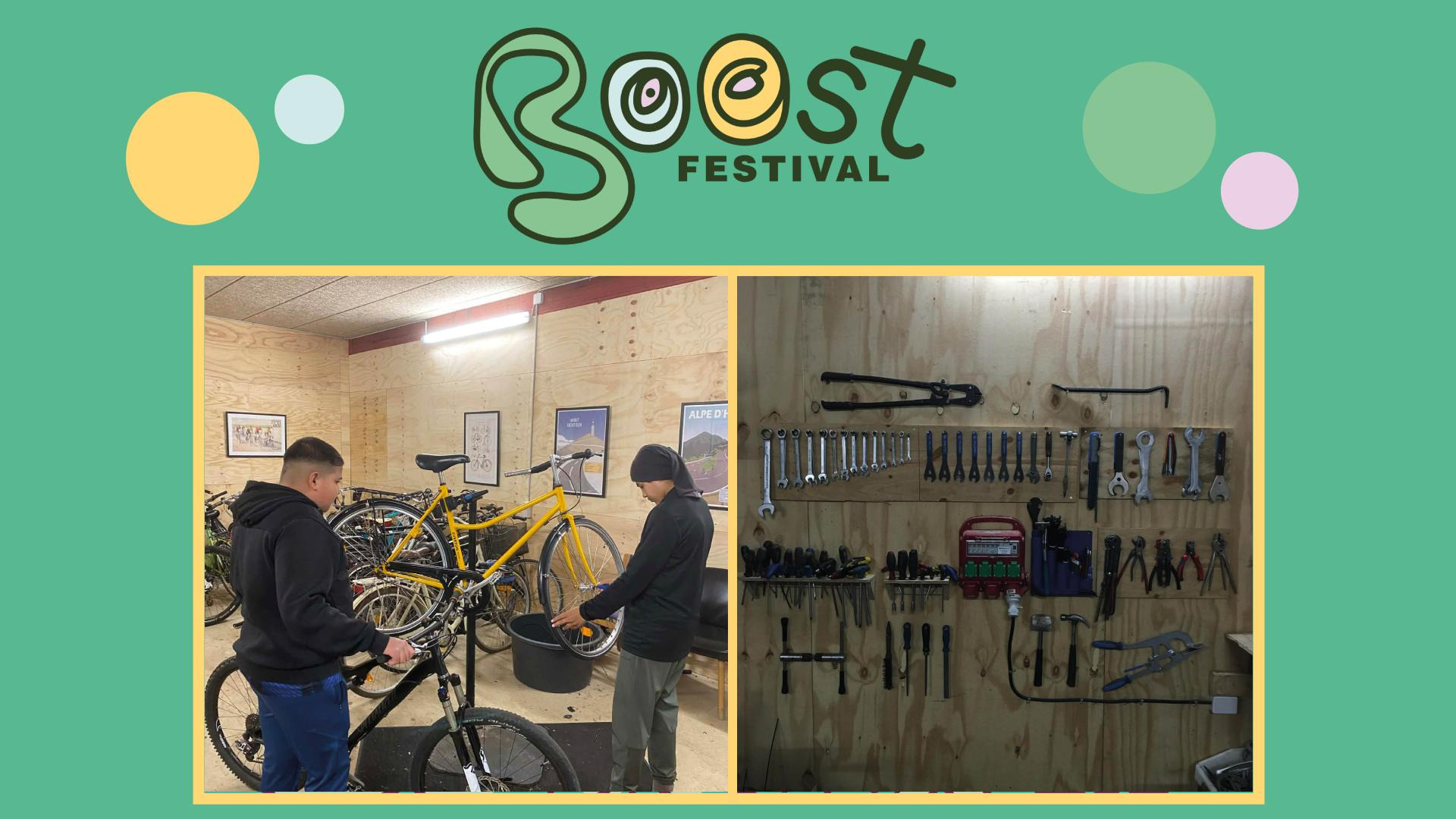 Åbent hus hos CykelVærestedet under BOOST-festivalen