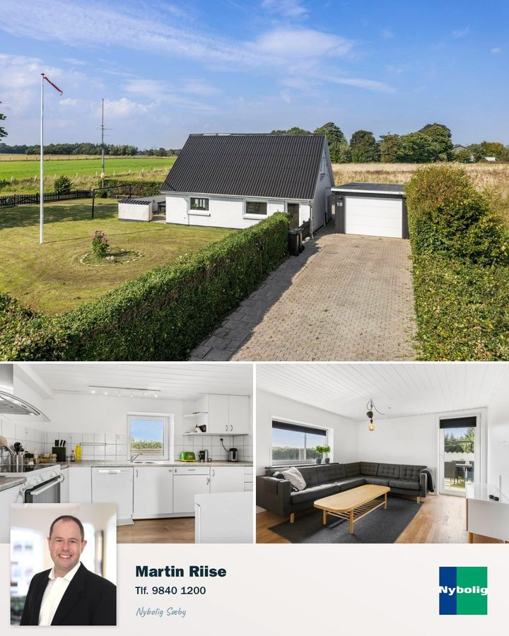 Nybolig Sæby A/S: Landlig charme og ro på Rugholmen i Dybvad