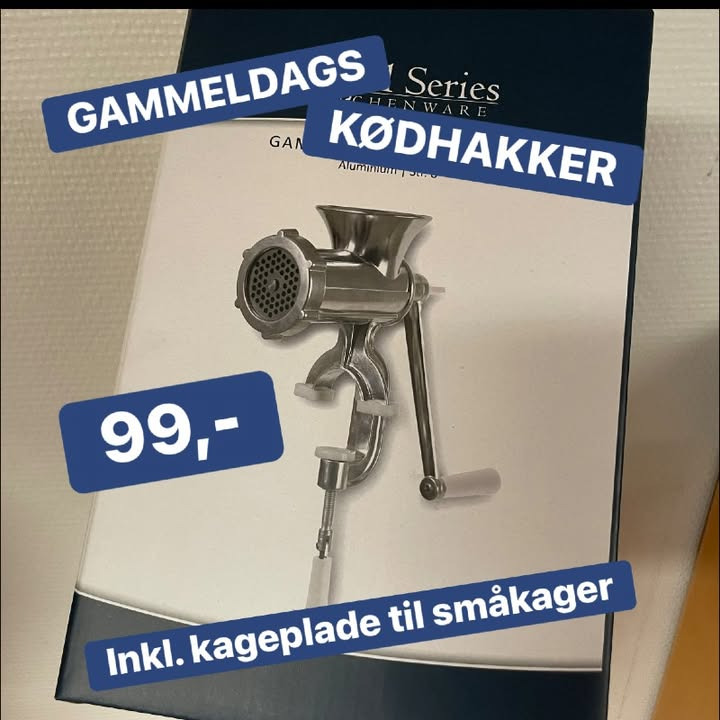 Superbrugsen Dronninglund tilbyder gammeldags kødhakker til specialpris i begrænset parti