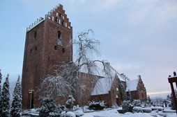 Fællessang ved klaveret i Søborg Kirke