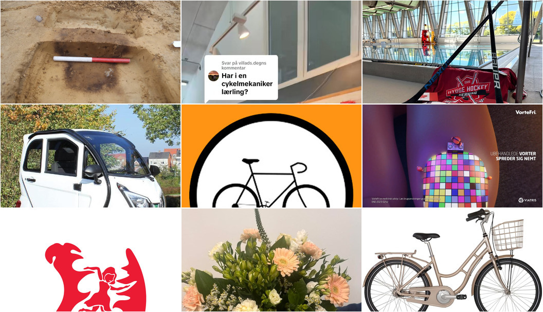 Nyt fra FREDHØJ CYKLER V/CARSTEN ØVIG JENSEN, Vestergades Blomster ApS, Lagersalg.com og 8 andre